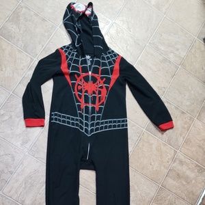spider man onesie pajama Youth size large 10/12